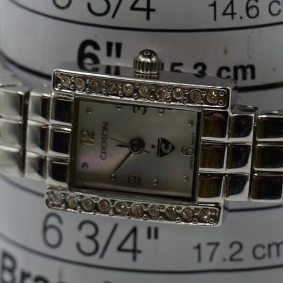 Ladies Croton Silver Bracelet Watch w/ MOP Dial - Picture 6 of 6